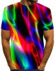 Men's Rainbow Graphic T-Shirt Print Short Sleeve Daily Tops Streetwear Round Neck Rainbow