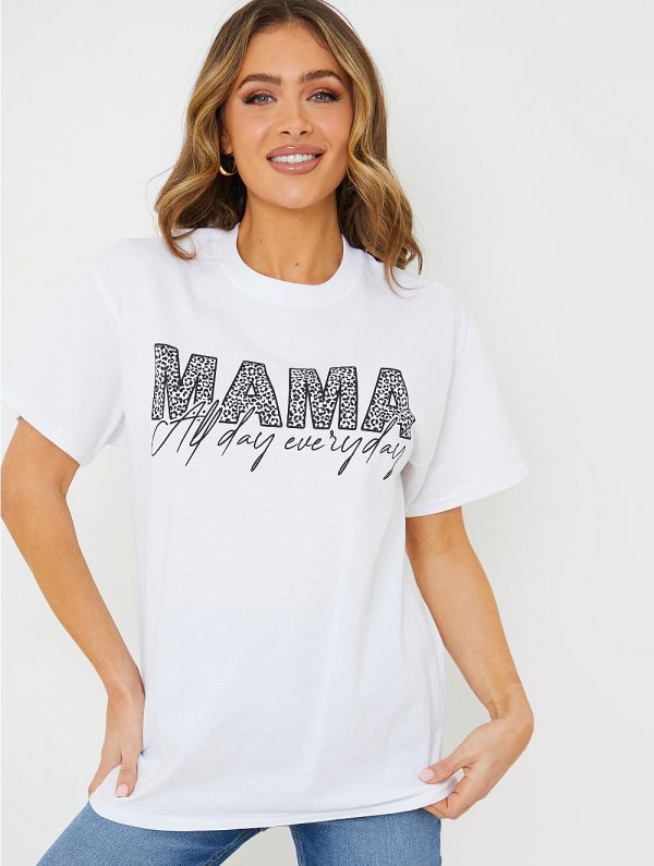 White Slogan T-shirt