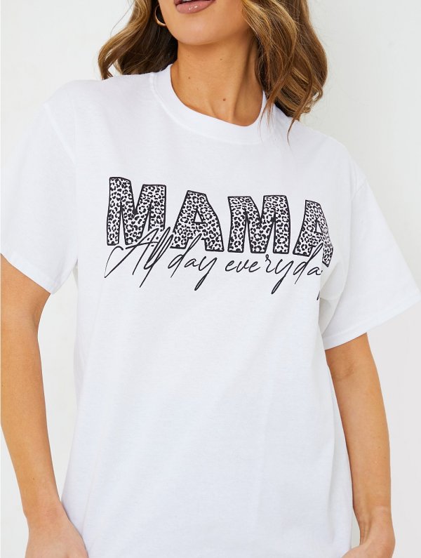 White Slogan T-shirt