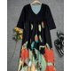 Autumn Flower Smock Dress