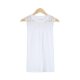 Chic Lace Trim Round Neck Sleeveless Top