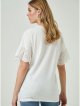 White Embroidered Sleeve Tunic Top