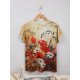 Oil Painting Style Round Neck Casual T-Shirt